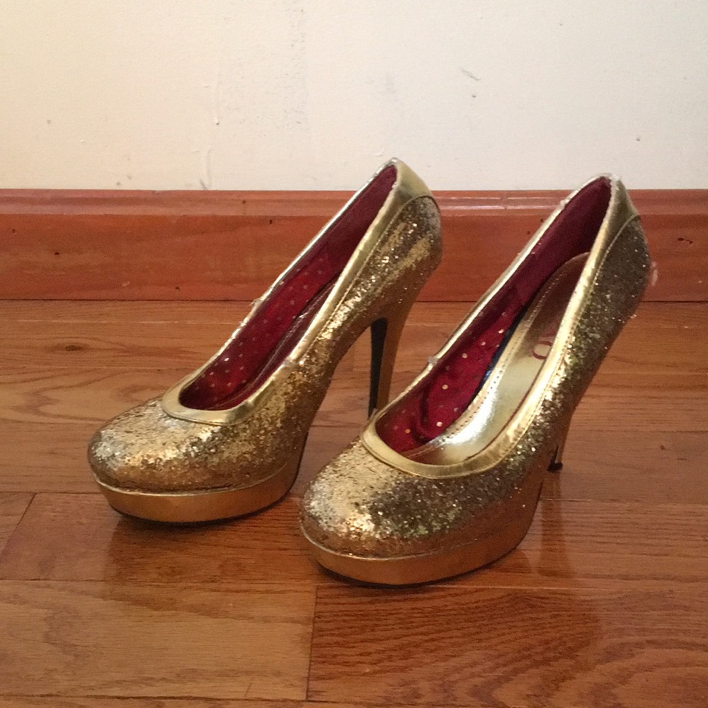 Gold heels